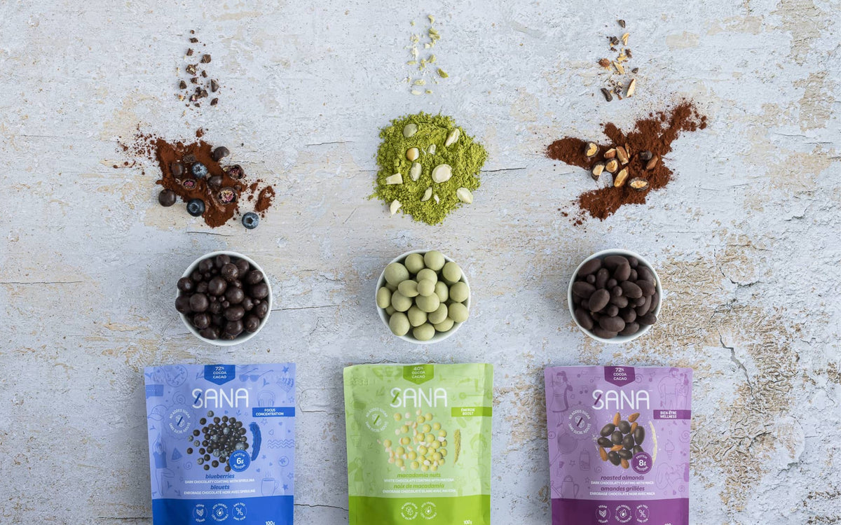 Sana Chocolate covered snacks No added sugar sweets