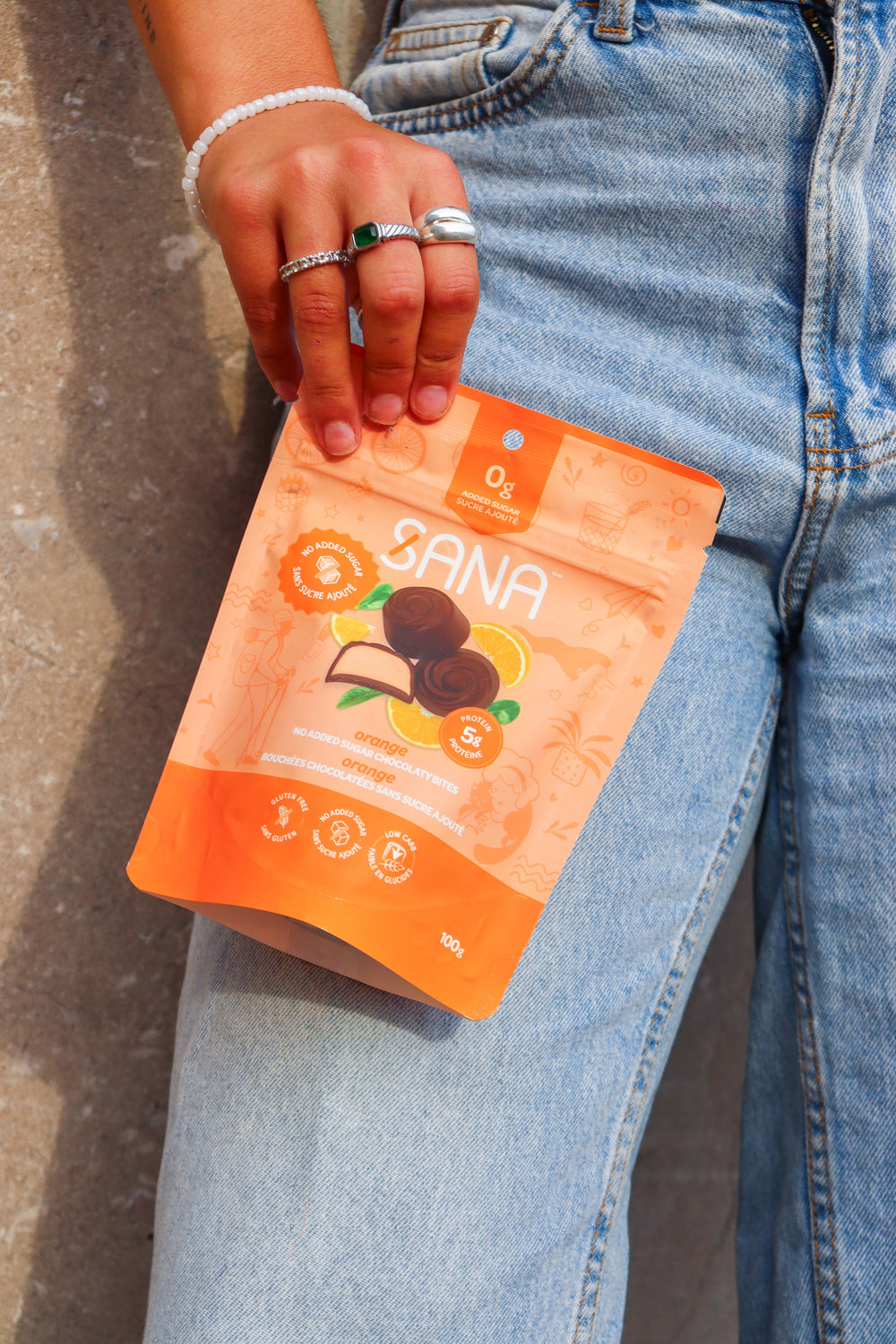 Dark chocolaty bites - Orange | No sugar added sweets – Sana