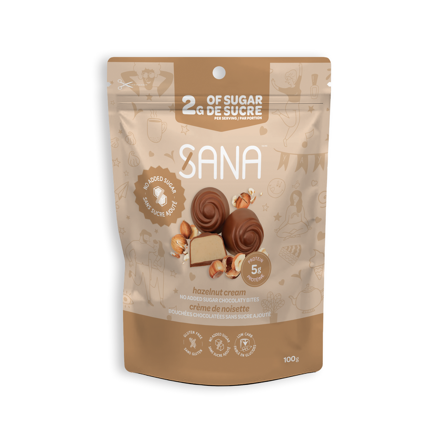 
                  
                    Milk chocolaty bites - Hazelnut
                  
                