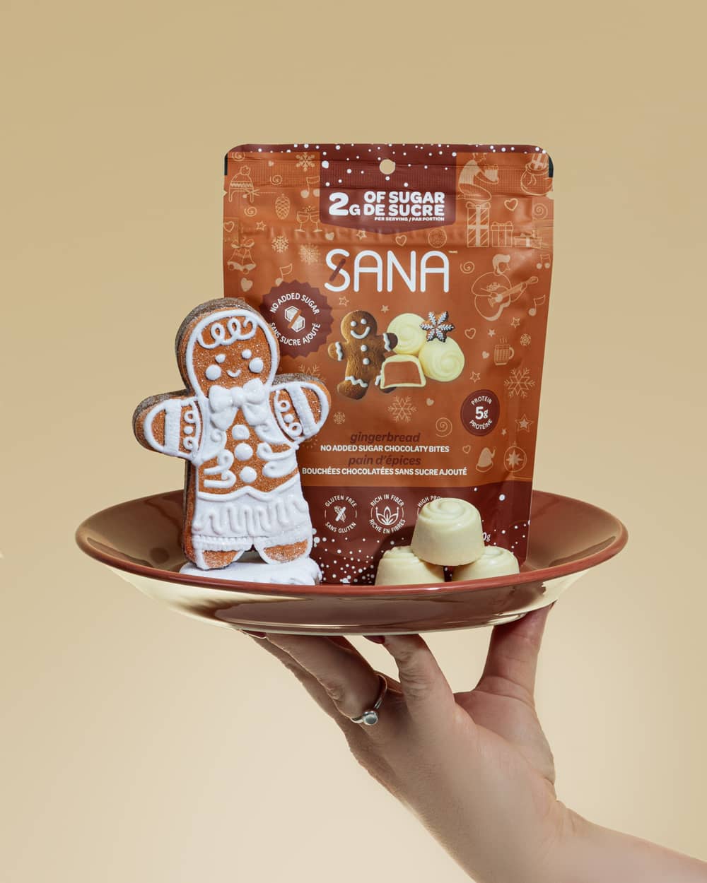 
                  
                    Bouchées chocolatées blanches - Pain d'épices
                  
                